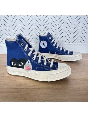 ✨Converse Chuck 70 Hi Comme Des Garçons Sz 6 Men's Shoes Sneakers Blue A08794C✨